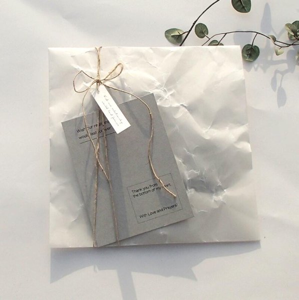 画像4: ロー引き封筒【160X160 ホワイト15枚】蝋引き メール便 送料無料 (4)