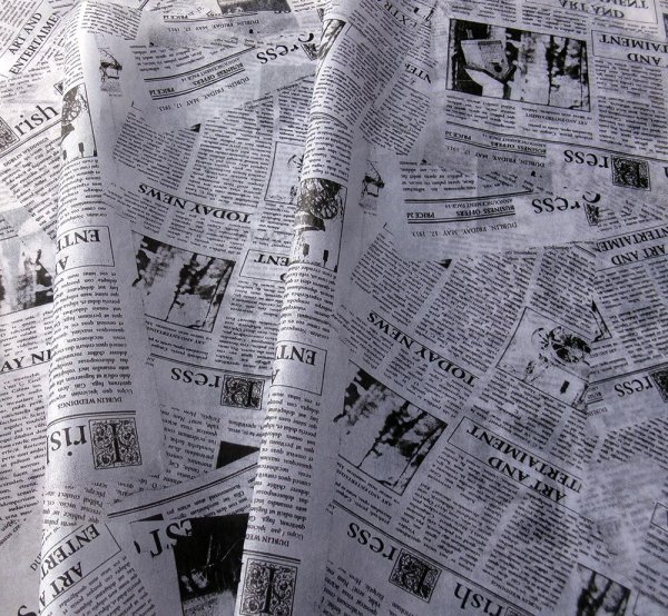 画像2: シャリシャリ大サイズの英字新聞 薄葉紙 ラッピングペーパー【500X700 計50枚】宅配便 送料無料 (2)