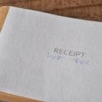画像4: 可愛い領収書 単式【クラフト 1冊】カフェ領収書 マルシェ領収書 英語or日本語 メール便 送料無料 (4)